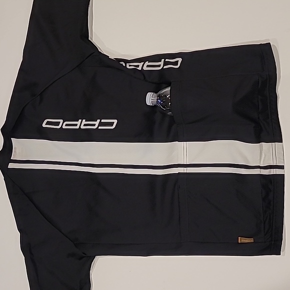 Capo Cycling Jersey Shirt Black White XL - Picture 10 of 14